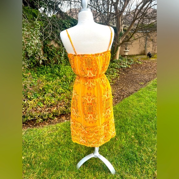 Sunny Yellow Sundress🌺 with Spaghetti Straps for Casual Wear ( Brand AUW ) - Picture 4 of 8